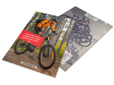 Bike Rentals & Mountain Biking Flyer Template preview