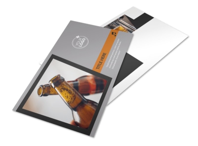 Brewery & Brew Pub Postcard Template preview