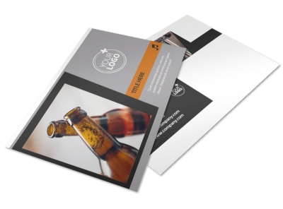 Brewery & Brew Pub Postcard Template 2 preview