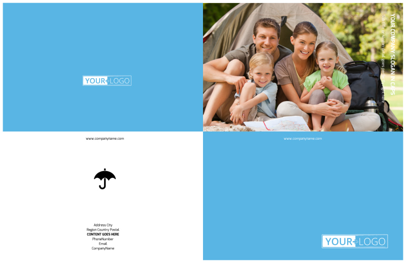 Campgrounds & Recreation Bi-Fold Brochure Template 2