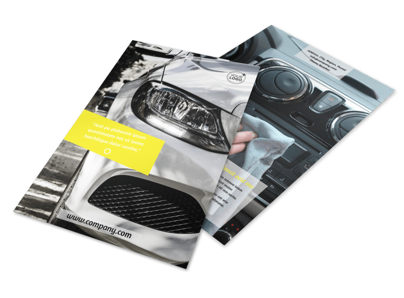 Car Cleaning Flyer Template Preview 1