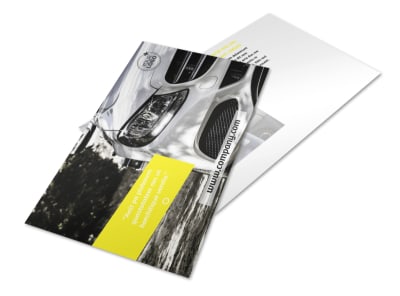 Car Cleaning Postcard Template 2 preview