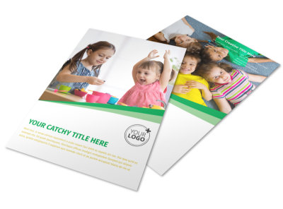 Baby & Child Day Care Flyer Template preview