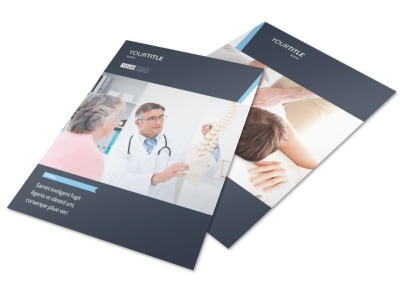Chiropractor & Massage Therapy Flyer Template preview