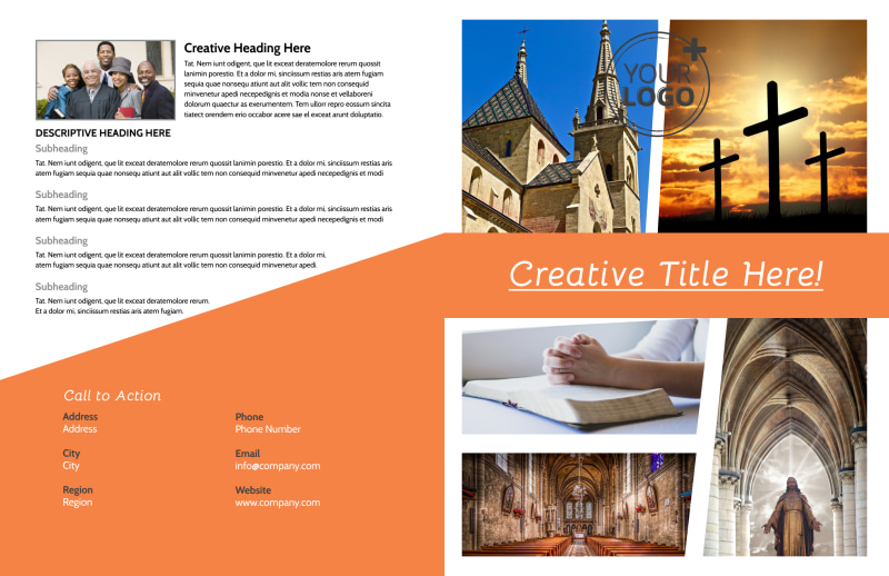 Christian Ministry Brochure Template 2