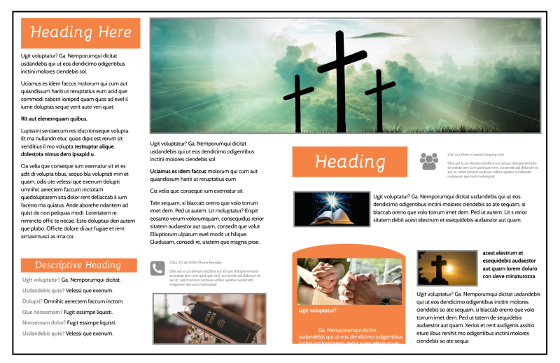 Christian Ministry Brochure Template 2