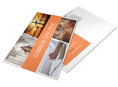 Christian Ministry Postcard Template preview