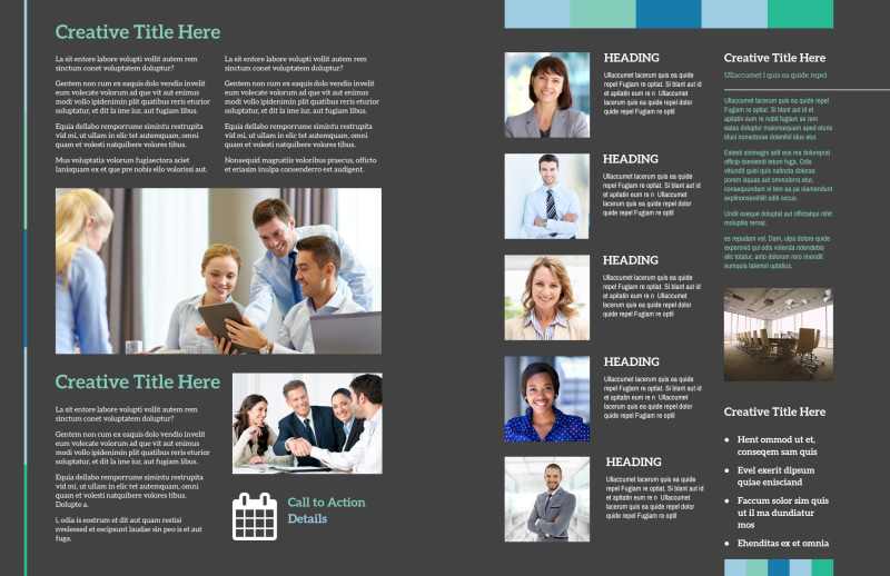 Business Leadership Conference Brochure Template 2