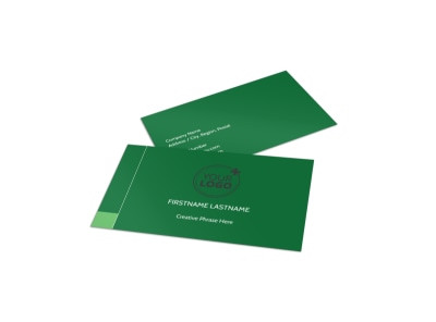 Lawn Care & Mowing Services Business Card Template preview