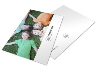 Kids Summer Camp Postcard Template preview