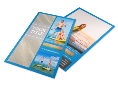 Paddleboard Class Flyer Template 3 preview