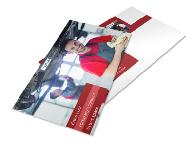 Oil Change Postcard Template 2 preview