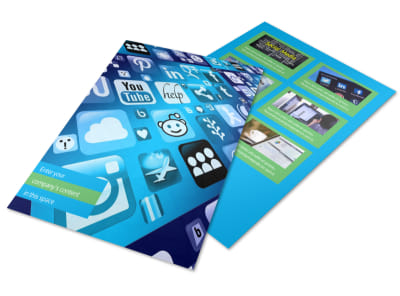 Social Media Marketing Consultants Flyer Template preview