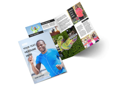 Running Clubs Bi-Fold Brochure Template 2 preview