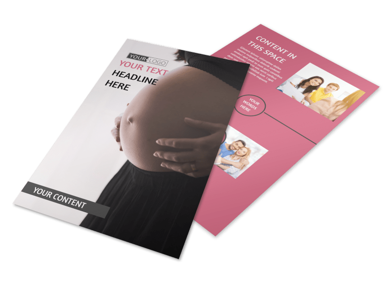 Pregnancy Counseling Flyer Template Preview 1