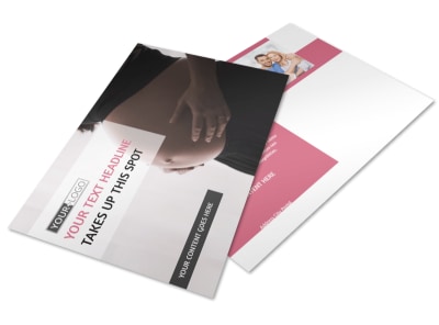 Pregnancy Counseling Postcard Template preview