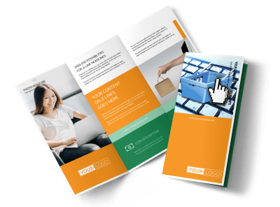 Ecommerce Business Consulting Tri-Fold Brochure Template