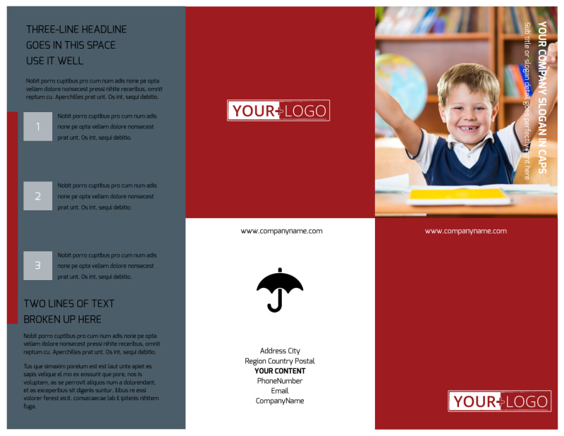 Catholic School Tri-Fold Brochure Template