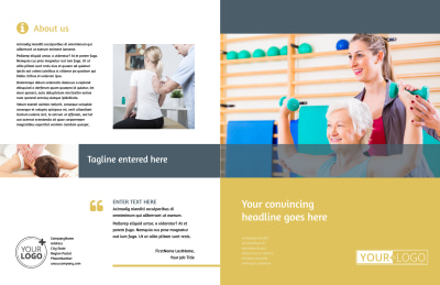 Physiotherapy Brochure Template Preview 1