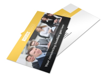 Project Management Consulting Firm Postcard Template 2 preview