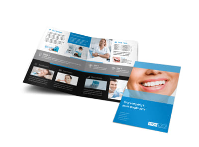 Best Smile Dental Care Bi-Fold Brochure Template preview