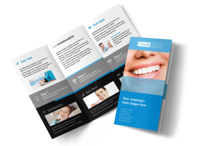 Best Smile Dental Care Tri-Fold Brochure Template preview