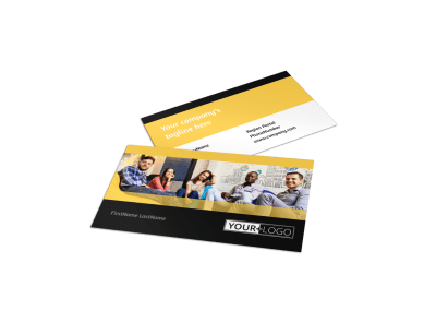 Project Management Consulting Firm Business Card Template