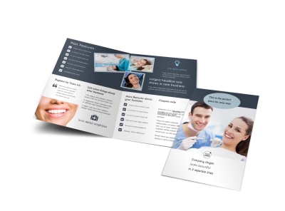 Family Dentistry Bi-Fold Brochure Template preview