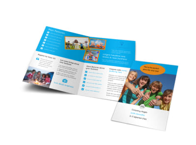 Summer Camps Bi-Fold Brochure Template preview