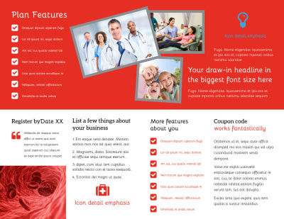 Blood Donation Centers Brochure Template Preview 2
