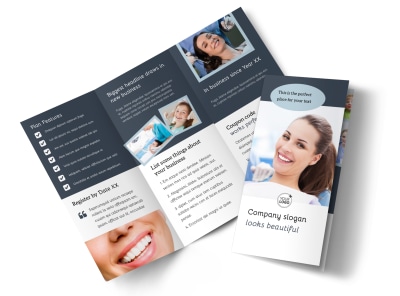 Family Dentistry Tri Fold Brochure Template preview