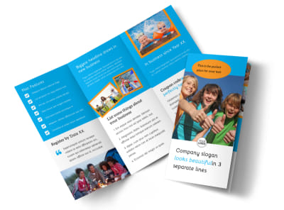 Summer Camps Tri-Fold Brochure Template preview