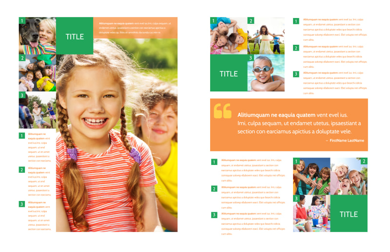 Community Non Profit Bi-Fold Brochure Template 2