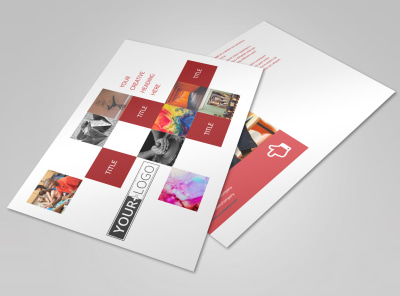 Art & Design School Postcard Template preview
