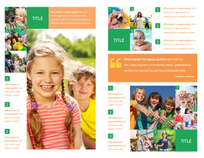 Youth & Community Groups Brochure Template Preview 2