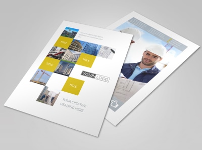 Commercial Construction Flyer Template preview