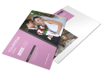 Wedding Service Venue Postcard Template preview