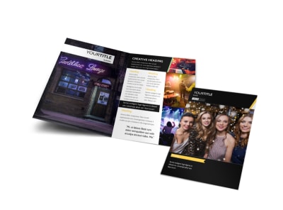 Night Club & Lounge Bi-Fold Brochure Template preview
