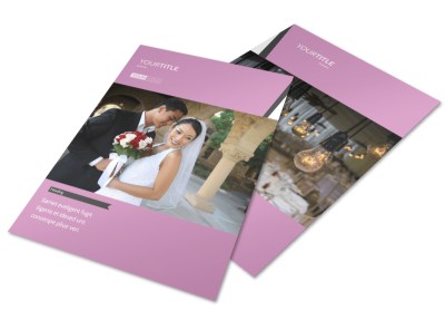 Wedding Service Venue Flyer Template preview