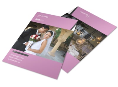 Wedding Service Venue Flyer Template preview