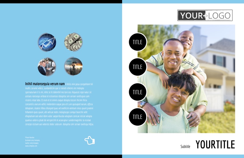 Financial Planner & Consultant Bi-Fold Brochure Template 2