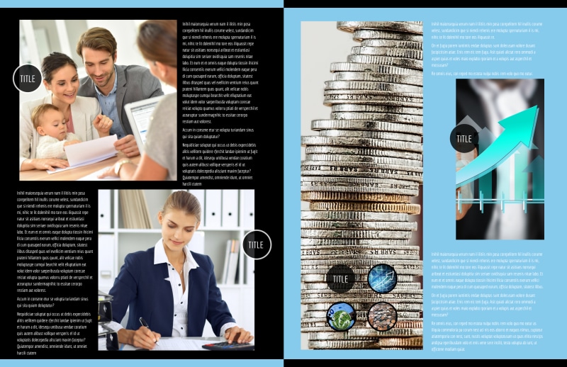 Financial Planner & Consultant Bi-Fold Brochure Template 2
