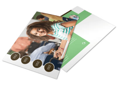 Tutoring Center Postcard Template preview
