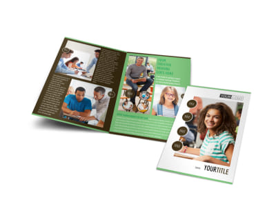 Tutoring Center Bi-Fold Brochure Template preview