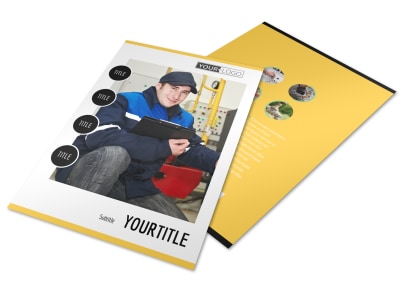 Plumbing Services Flyer Template preview