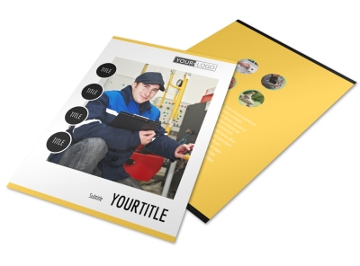 Plumbing Services Flyer Template preview