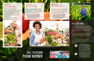 Farmers Market Brochure Template Preview 2