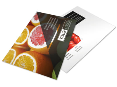 Farmers Market Postcard Template preview