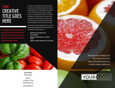 Farmers Market Brochure Template Preview 1