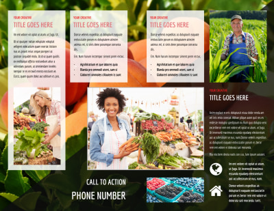 Farmers Market Brochure Template Preview 2